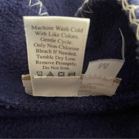 ❌ SOLD ❌ Coldwater Creek Embroidered Mountains Fleece Pullover Size Medium - Picture 6 of 7